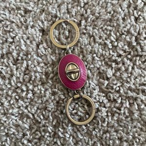 Coach Double Lock Keychain